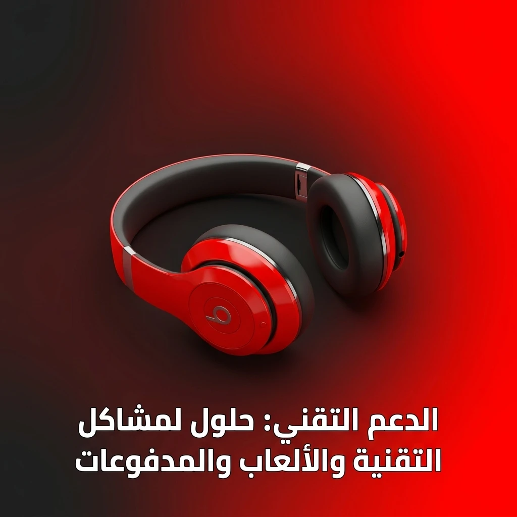دعم تقني لحل مشاكل الألعاب والمدفوعات وتسجيل الدخول وأداء الموقع والتطبيق