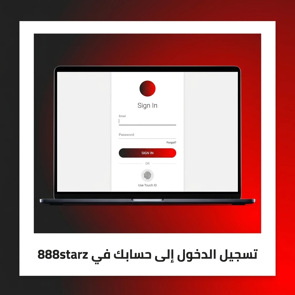 صفحة تسجيل الدخول إلى حساب 888starz عبر البريد الإلكتروني وكلمة المرور